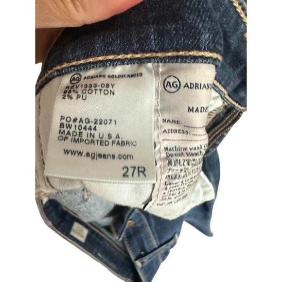 ADRIANO GOLDSCHMIED Stilt Roll Up Cigarette Jeans Size 27R - Picture 8 of 10